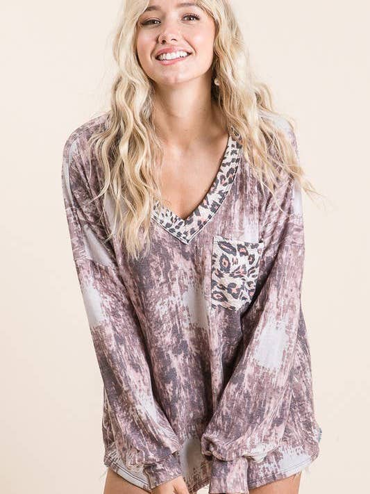 Moonshot Clothing - Wholesale Tunic - Women's - MST1780-Make Mine Leopard Tunic3