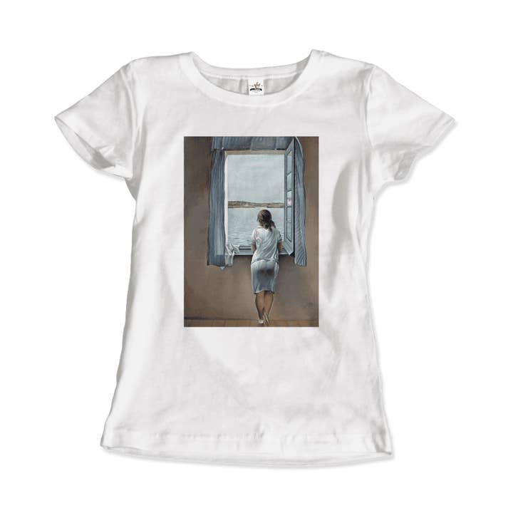 Art-O-Rama Shop - Wholesale T-Shirt (Graphic) - Unisex - Salvador Dali Young Woman at a Window Artwork T-Shirt4