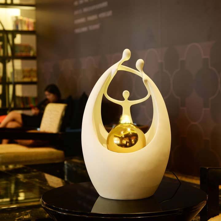 Enchanting Serenity - Small Triple Tabletop Fountain for wholesale by Hi-Line Gift Ltd.