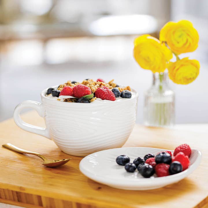 Temp-tations 24oz Bowl/Mug with Coaster & Lid Combo for wholesale by Temp-tations