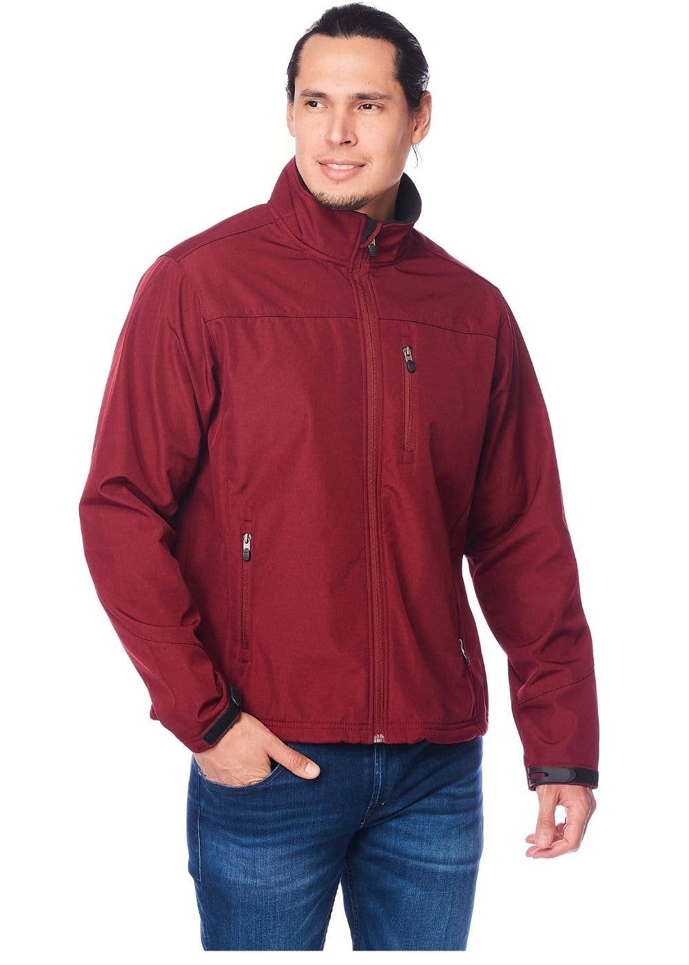 Rodeo Clothing - Wholesale Jacket - Men's - Men's high-quality soft shell bonded jacket with contrast0