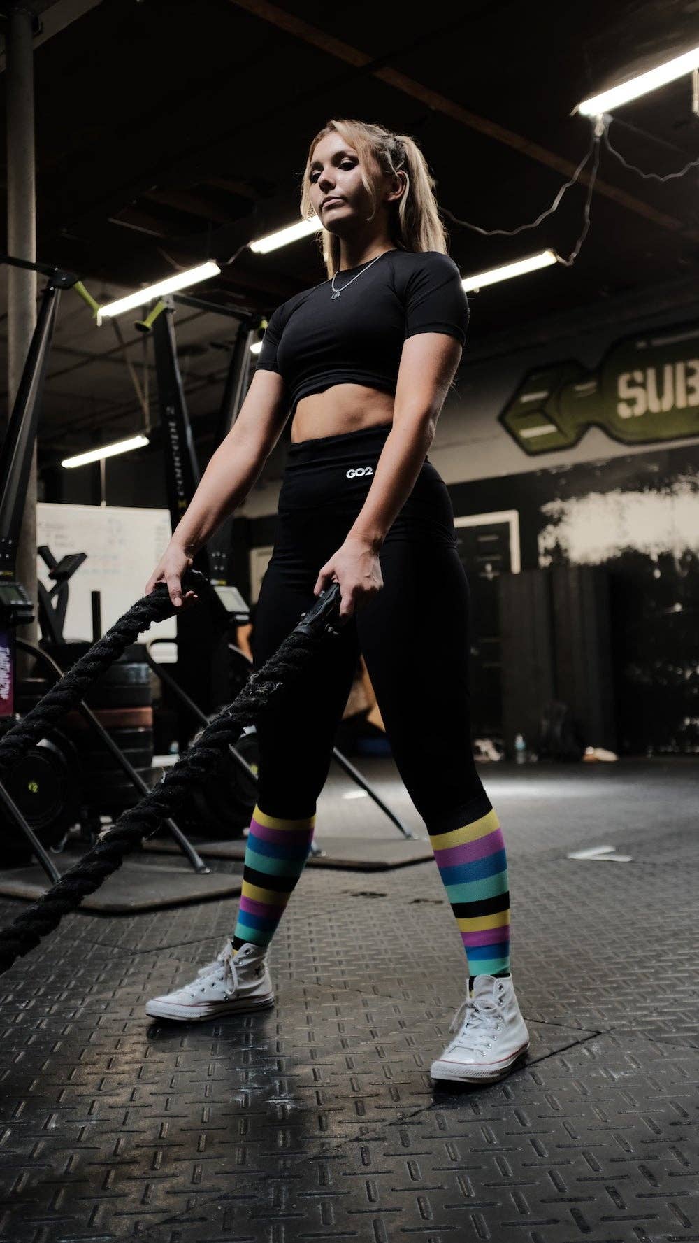 Go 2 Socks - Wholesale Athletic/Lounge Leggings - Women's - Compression Leggings|High Waist Tummy Control Pockets Black8