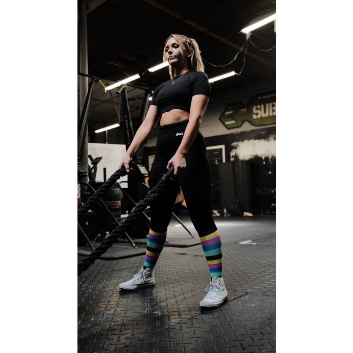 Go 2 Socks - Wholesale Athletic/Lounge Leggings - Women's - Compression Leggings|High Waist Tummy Control Pockets Black8