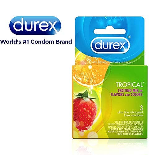 Durex Condom Tropical 3s Single Box for wholesale by Shop The King