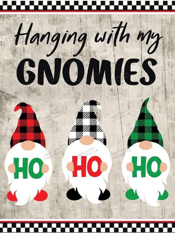 Cute Christmas Gnomes Fridge Magnet for wholesale by Little Country Shop