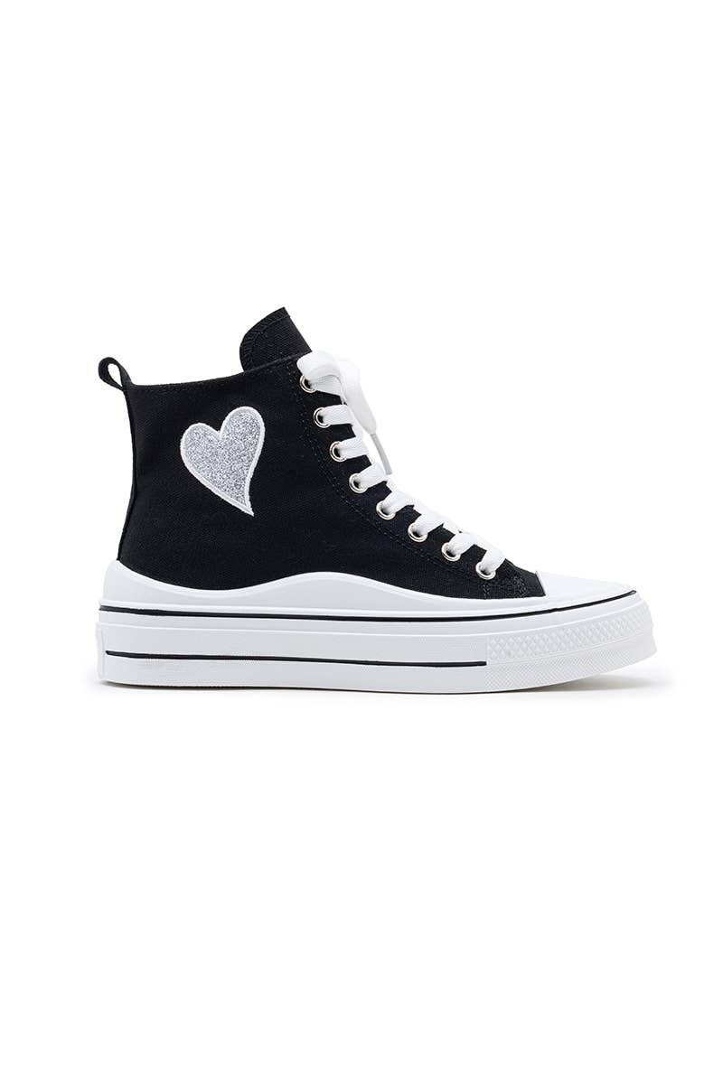 LADY GLORY - Wholesale Lifestyle Sneakers - Women's - High-top sneakers with heart15