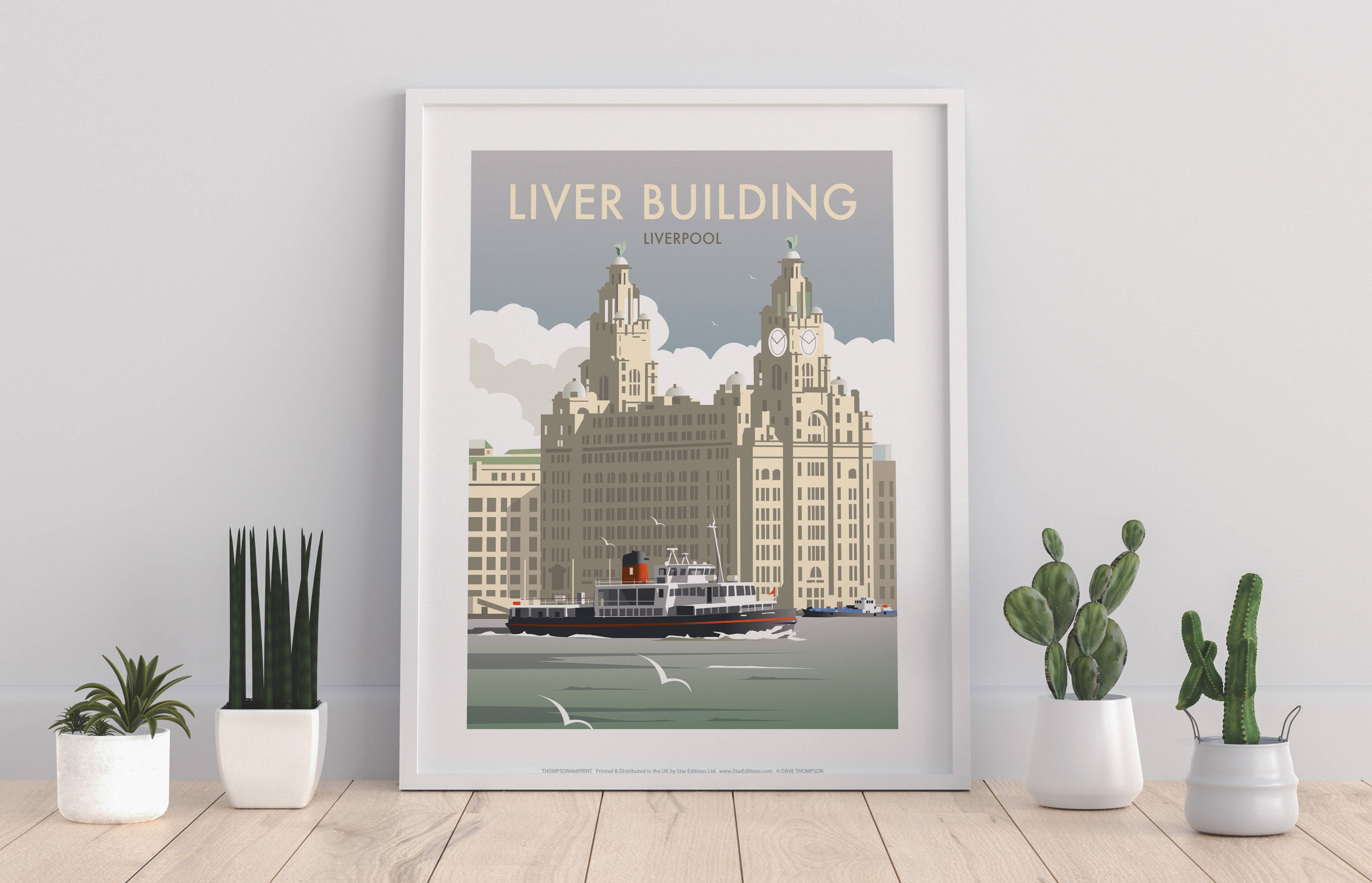 Star Editions – wholesale Art print – Liver Building By Artist Dave Thompson - Premium Art Print0