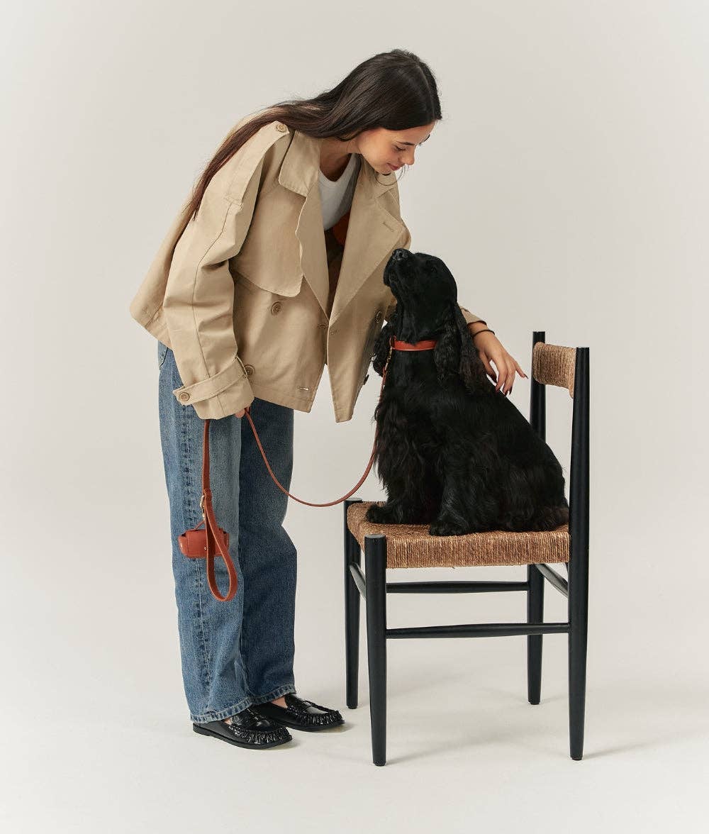 CAFIDE - Wholesale Pet Leash - Dog - Brown Vegan Leather Strap 1.4m, Jala5