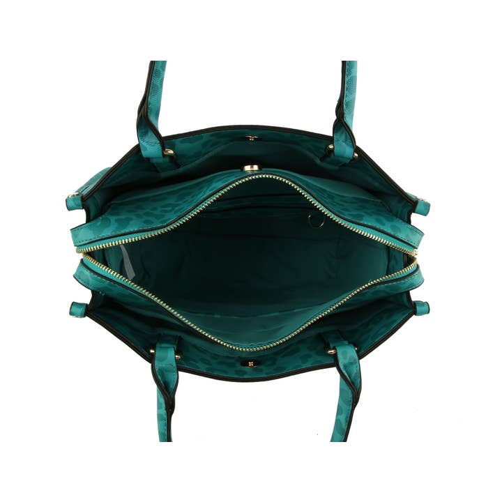 Handbag Factory Corp - Wholesale Tote Bag - Women's - Multi Compartment Leopard Hand Tote Set7