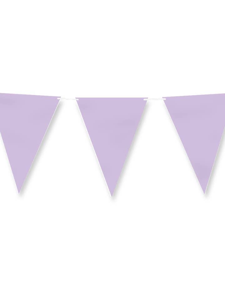 Guirlande de fanions en papier - Violet pastel pour la vente par PD Party