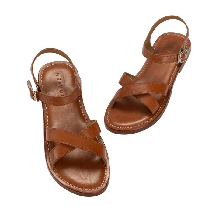 Sandalias de cuero para hombre y mujer hechas a mano en cuero vegetal de Italia para venta al por mayor de Cincinati Leather Boutique