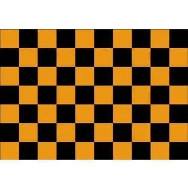Noir/or à carreaux 5'x3' pour la vente par Worldwide Flags Ltd