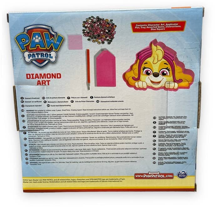 KIDDY-MOOV – wholesale DIY craft kit – Child – Paw Patrol Diamond Art and Creations - SKYE2
