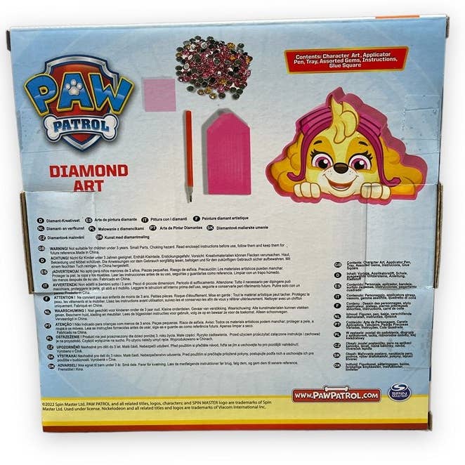 KIDDY-MOOV – Großhandel Bastelset – Kinder – Paw Patrol Diamond Art und Bastelset – Skye2
