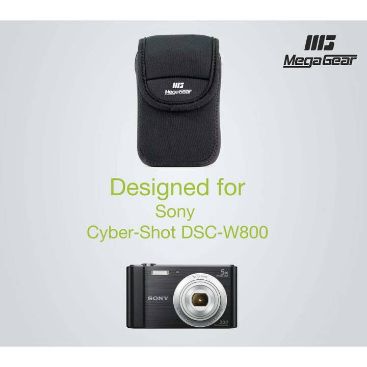Londo - Wholesale Eyewear Cases & Holders - Unisex - MegaGear Sony Cyber-shot DSC-W800 Ultra Light Neoprene Camera Case, with Carabiner