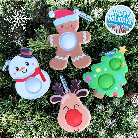 Top Trenz Inc - Wholesale Keychain - Kids - OMG! Mega Pop Christmas Tree Keychain1