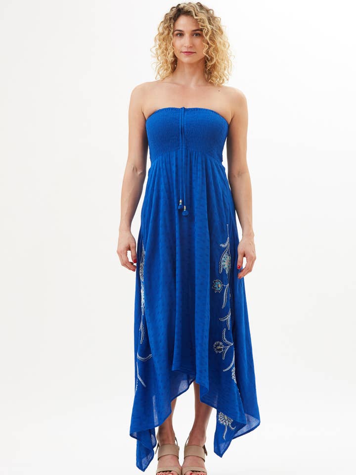 Sitara Floral Embroidery Dress for wholesale by Amita Naithani