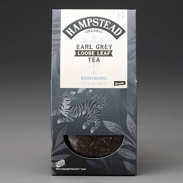 Hampstead Organic Earl Grey Tea (100g Loose Tea Pouch) for wholesale by Mark T. Wendell Tea Company