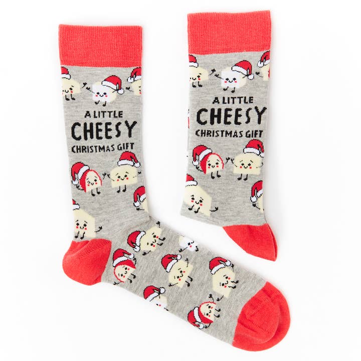 Unisex Cheesy Christmas Gift Socks for wholesale by Urban Eccentric
