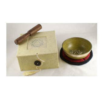 Dorjebajra Tibet Shop – Großhandel Meditationszubehör – SOLAR PLEXUS Chakra Klangschalenset SB-C05
