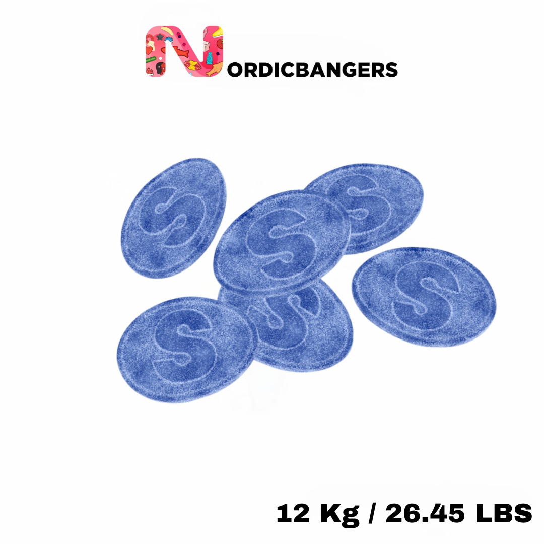 Nordicbangers - Swedish Candy Supply – Engroshandel Vingummi – Svensk slik - S-mærke SUR BLÅ HINDBÆR2