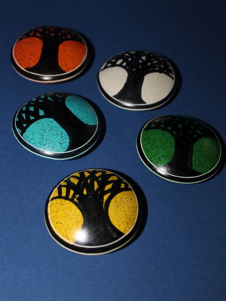 Handheld tree of life - soapstone for wholesale by polanski speckstein