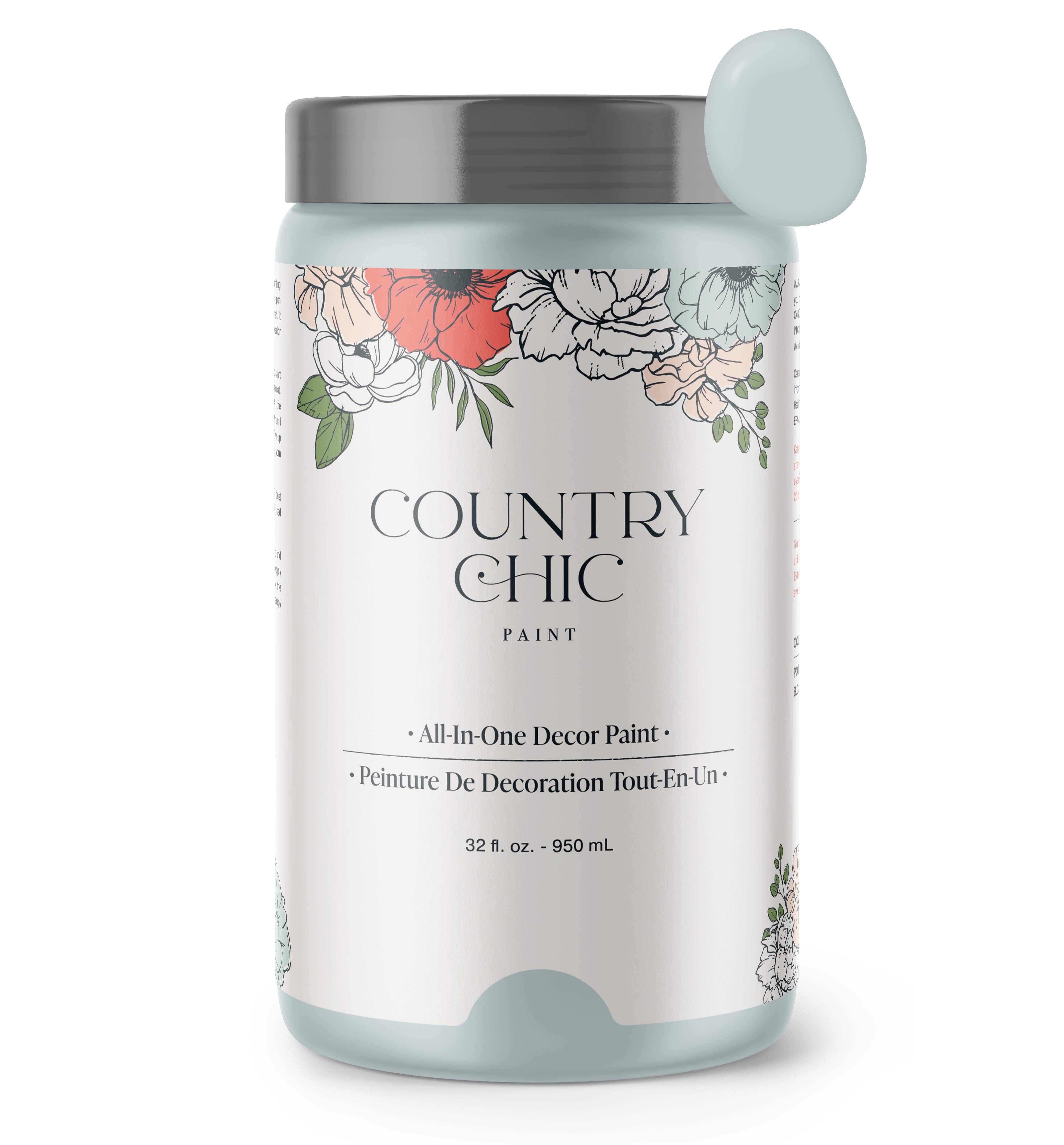 Country Chic Paint - Vente Cire/peinture pour meubles - Peinture à la craie Belle of the Ball-Chalk pour meubles et décoration d'intérieur0
