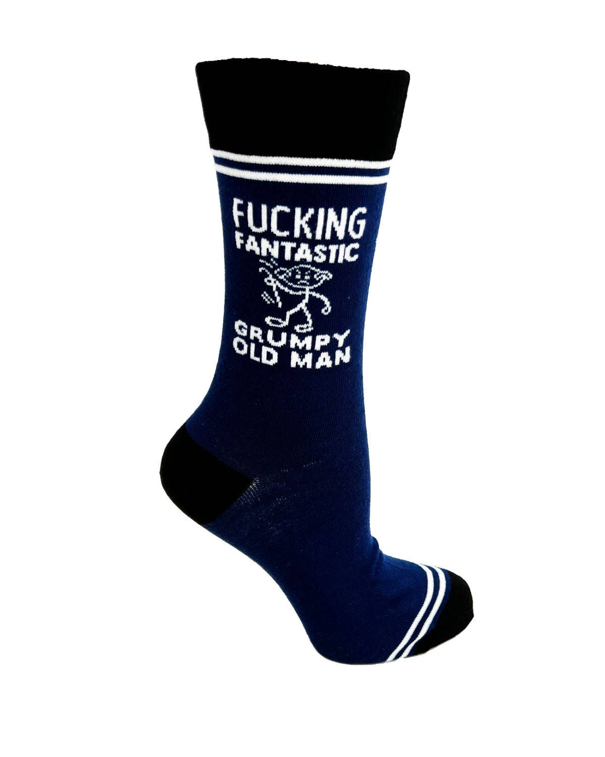 Fabdaz - Vente Chaussettes – unisexe - Chaussettes d'équipage unisexes Fucking Fantastic Grumpy Old Man - Hey Now0