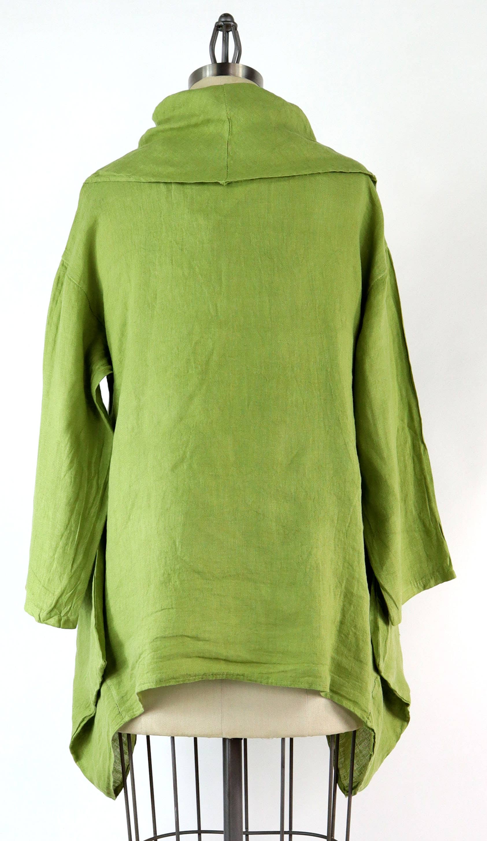 LINEN AND GAUZE - Wholesale Tunic - Women's - Cowl neck Linen Tunic, Oversized Cowl neck tunic, Linen Top6
