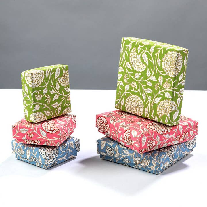 Globe Enterprise - Wholesale Jewelry Box/Organizer - Jaipur Floral Jewellery Box Large