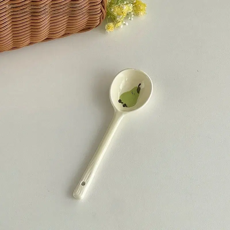 Otterware - Wholesale Kitchen Spoon - Kawaii Hand-Painted Ceramic Fruit & Pastry Spoons1