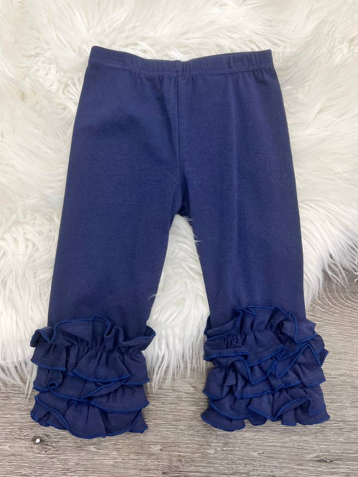 Navy Icing Leggings for wholesale by Two Cute Boutique LLC