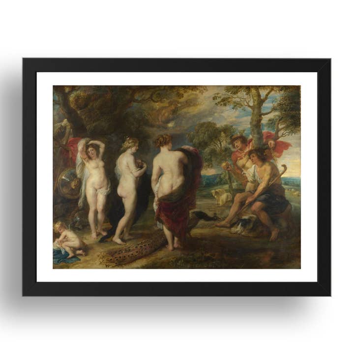 Peter Paul Rubens: Il giudizio di Paride, Poster in cornice 17x13" (A3) per la vendita all'ingrosso da parte di PERIOD PRINTS
