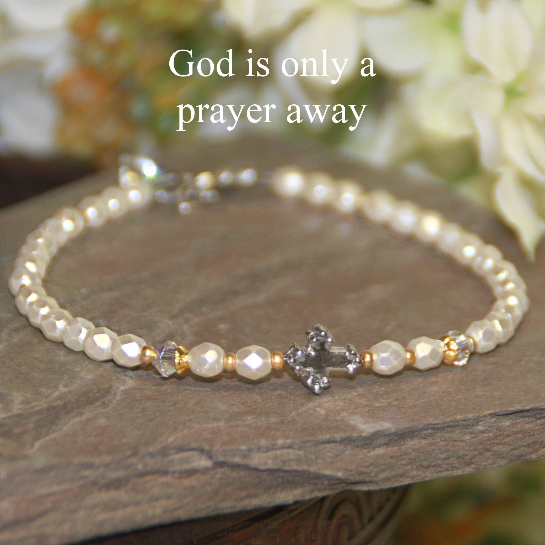 Collectables America - Wholesale Beaded Bracelet - God is only a Prayer away Scripture Jewelry IN-7780