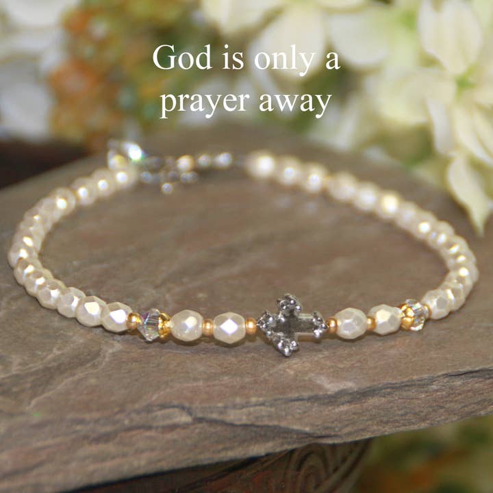 Collectables America - Wholesale Beaded Bracelet - God is only a Prayer away Scripture Jewelry IN-778