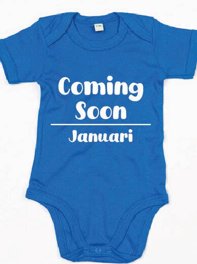 Romper – kommer snart – blå for engroshandel hos PrintFreakz