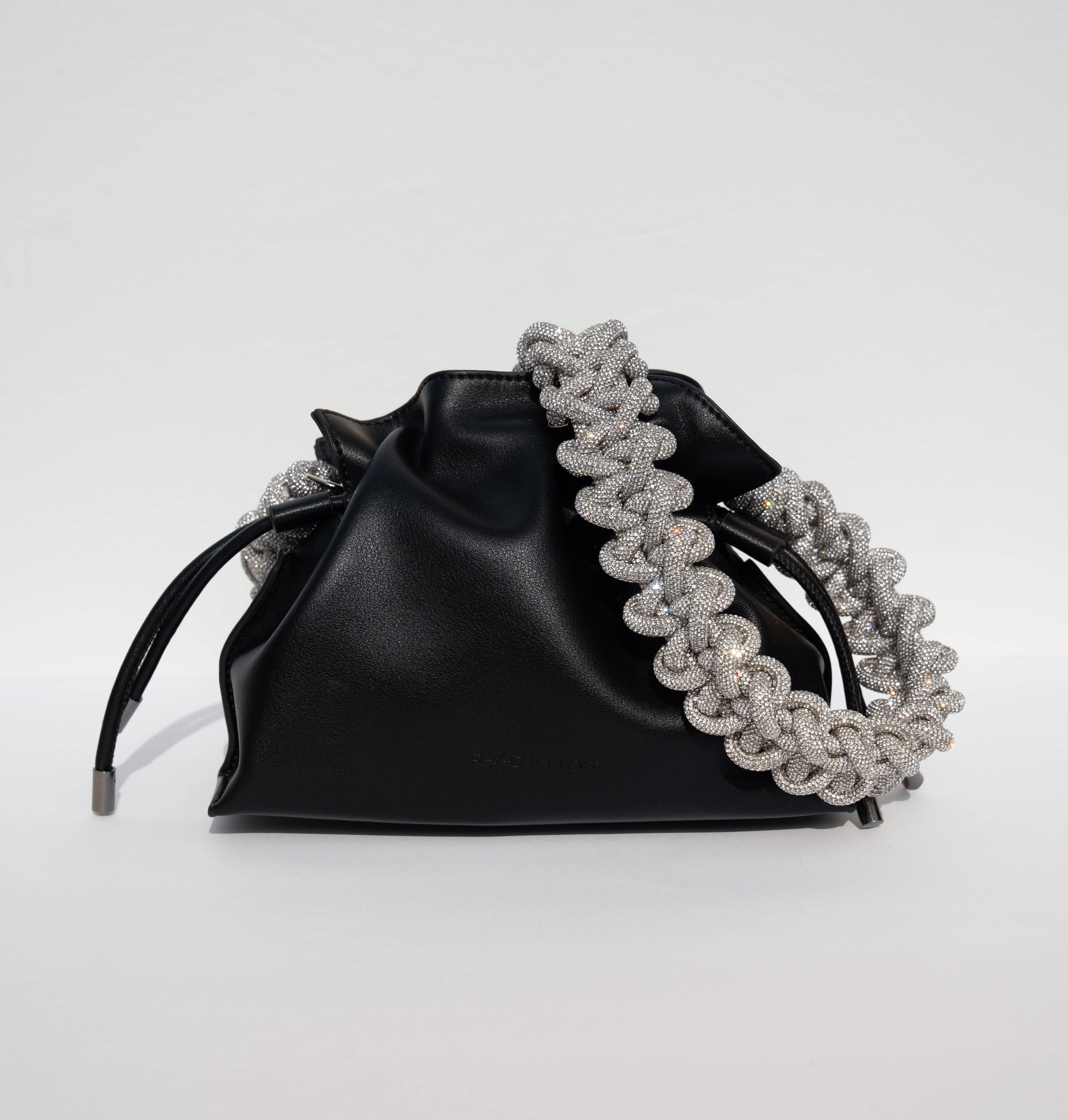 ROCKNOT - Vente Sac à bandoulière – femme - Sac seau en cuir à cordon ALLI - Noir10