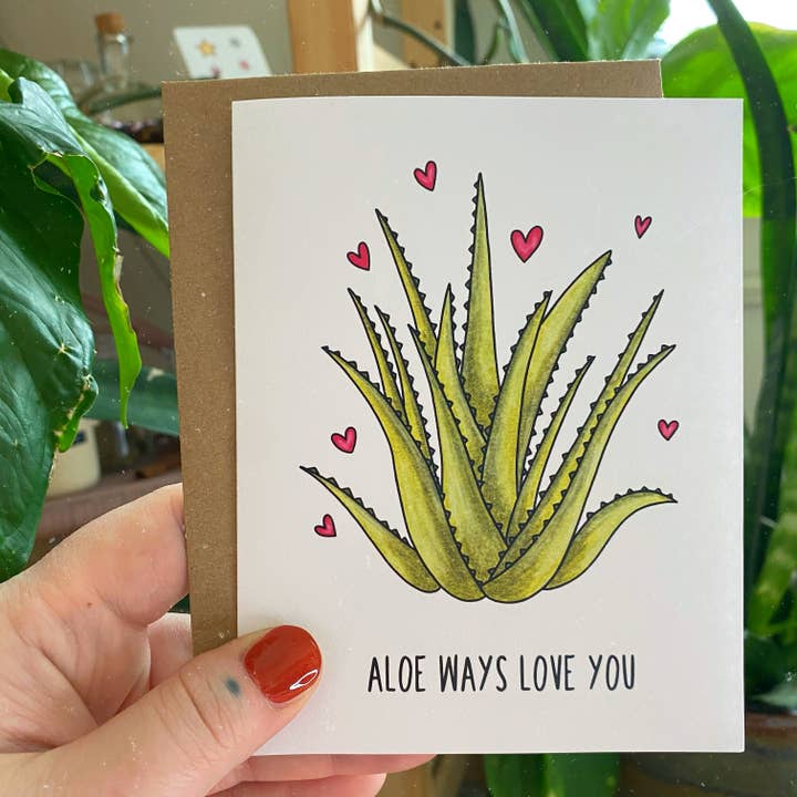 Carte Love Aloe Ways Love You pour la vente par Chateau Blanche