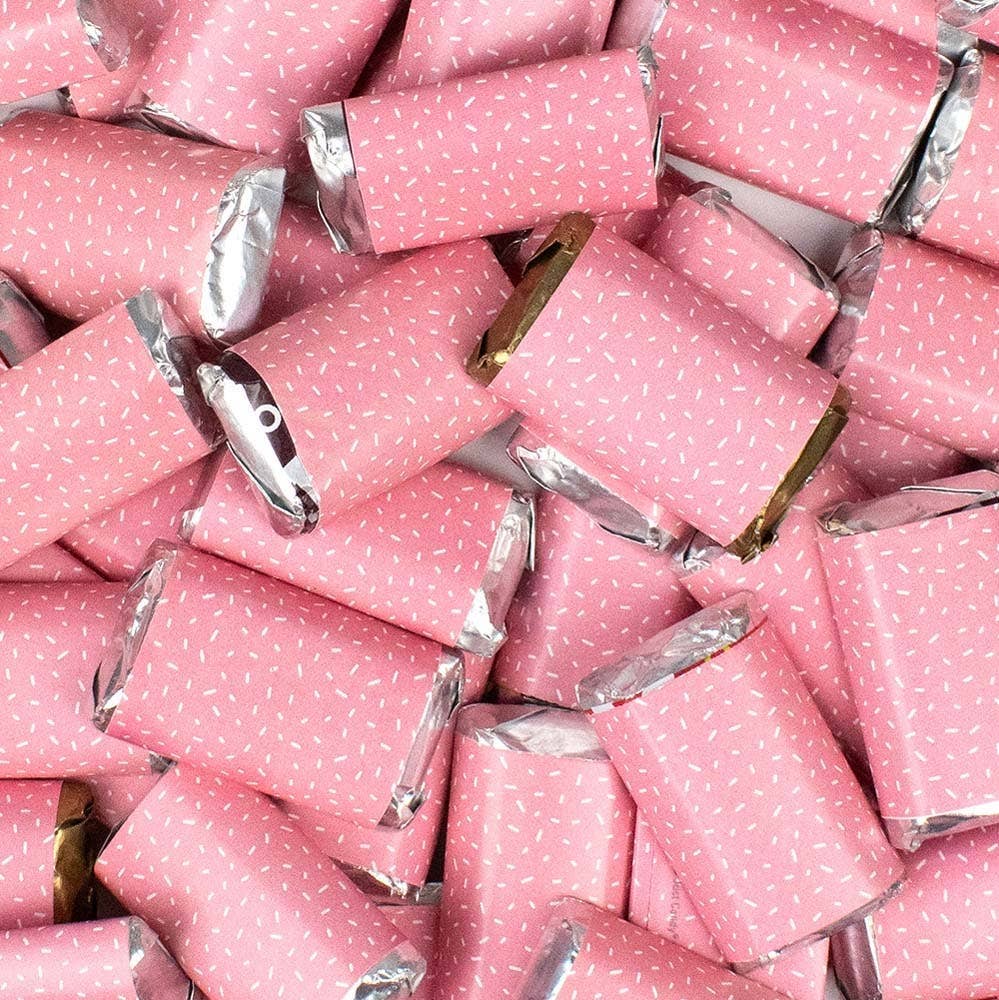 Just Candy - Wholesale Chocolate - Wrapped Hershey's Miniatures 41ct - Pink0