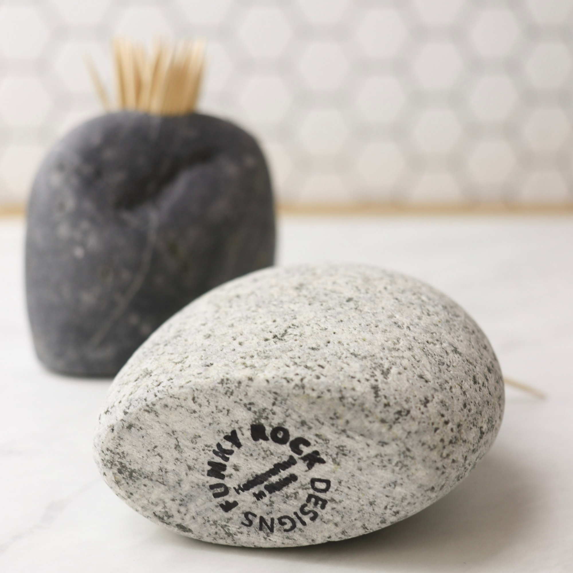 Funky Rock Designs - Wholesale Match Holder - Handcrafted Stone Match Striker & Toothpick Holder7