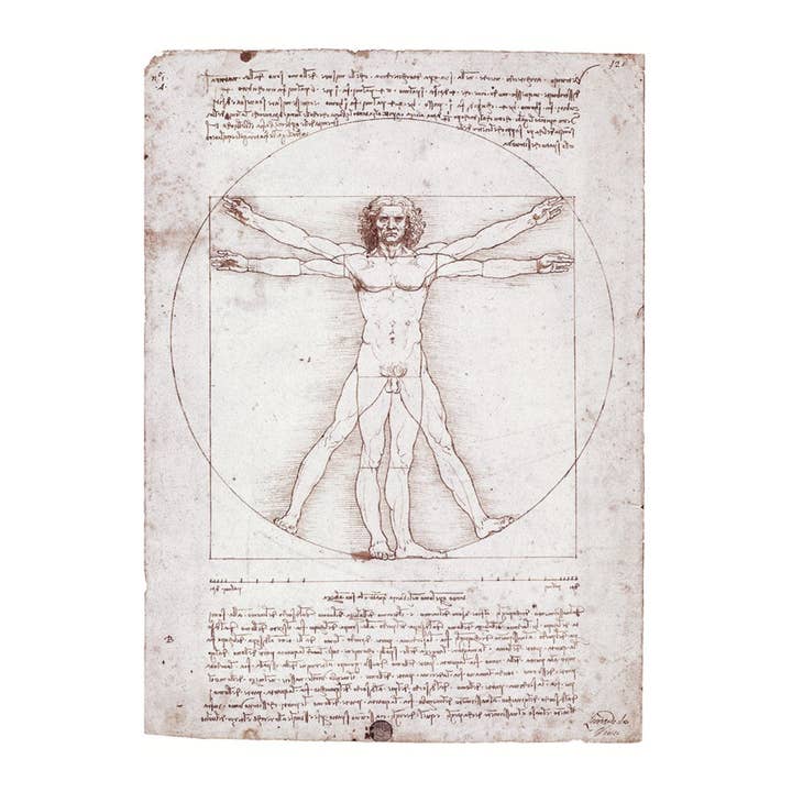 Study Of The Proportions Of The Human for wholesale by Retrospect Greeting Cards