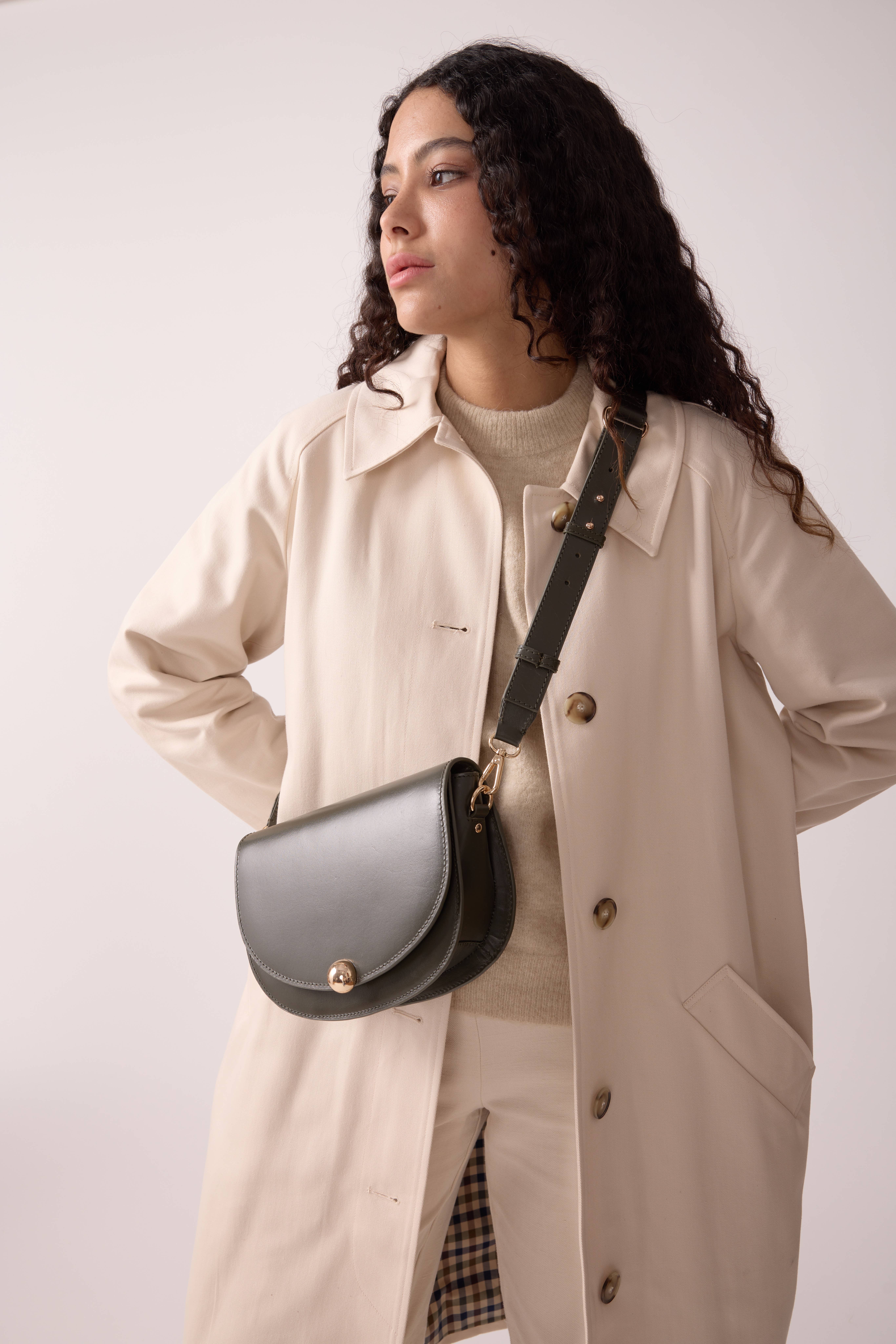 Maradji - Wholesale Shoulder Bag - Women's - SAC CUIR KAKI NOA10