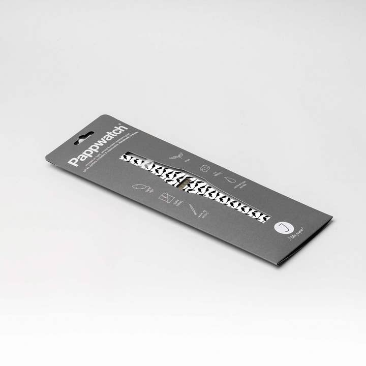 I Like Paper - Vente Montre – unisexe - Montre Pappwatch Tyvek® BLACK SPARROW3