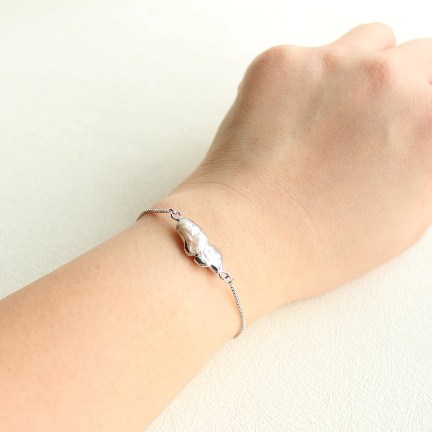 iBijoux - Venta al por mayor Pulseras de abalorios/colgantes - Pulsera de Perlas Biwa Morph (1B01Biwa)6