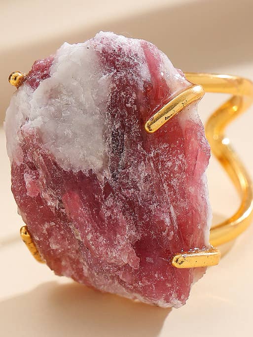 Thick Pink Tourmaline Ring for wholesale by PHOEBE´S