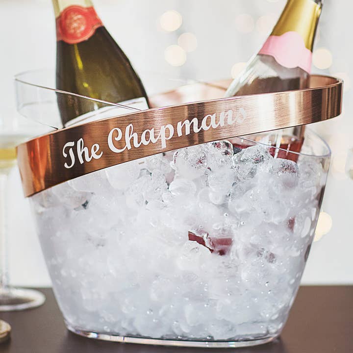 Personalised Copper Banded Champagne Bucket for wholesale by Becky Broome