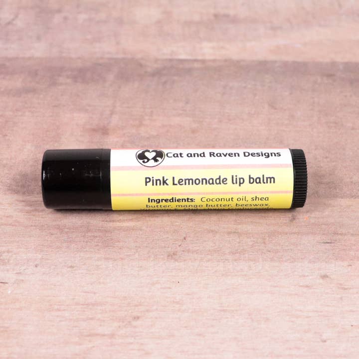 Shea butter lip balms for wholesale by Cat and Raven Designs