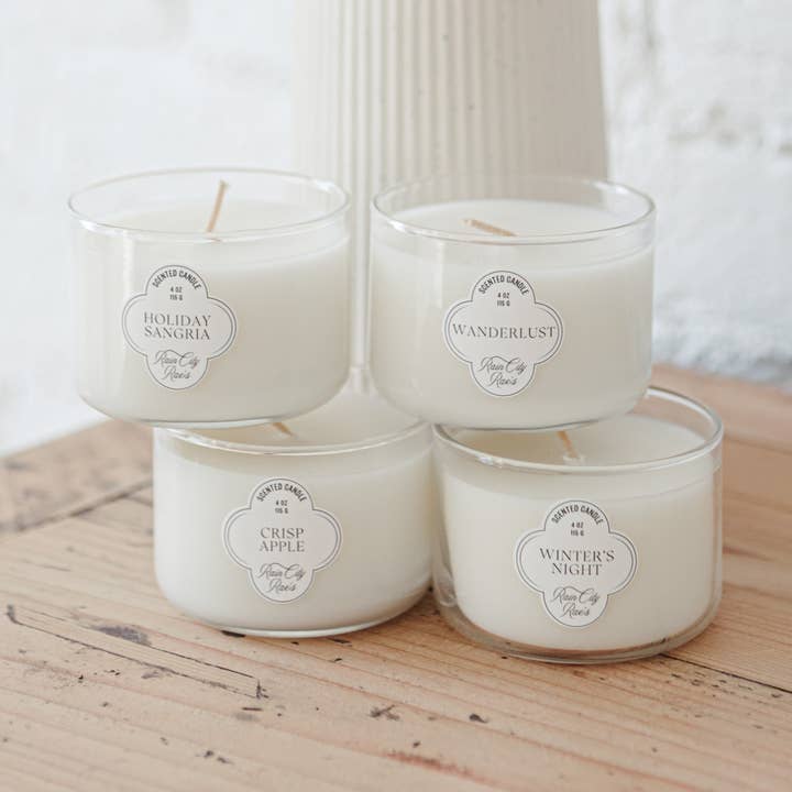 Wanderlust Petite 4 oz Luxury Candle | Bayberry Fir and Pine for wholesale by Rain City Rae's