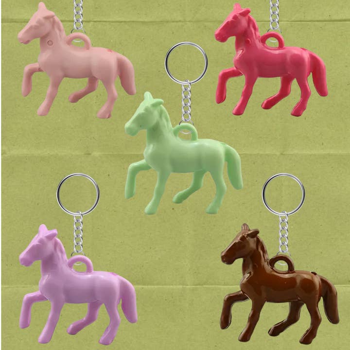 ElectraMakes - Wholesale Keychain - Women's - Mini Toy Horse Keychain: Cute Western Cowboy Bag Charm0