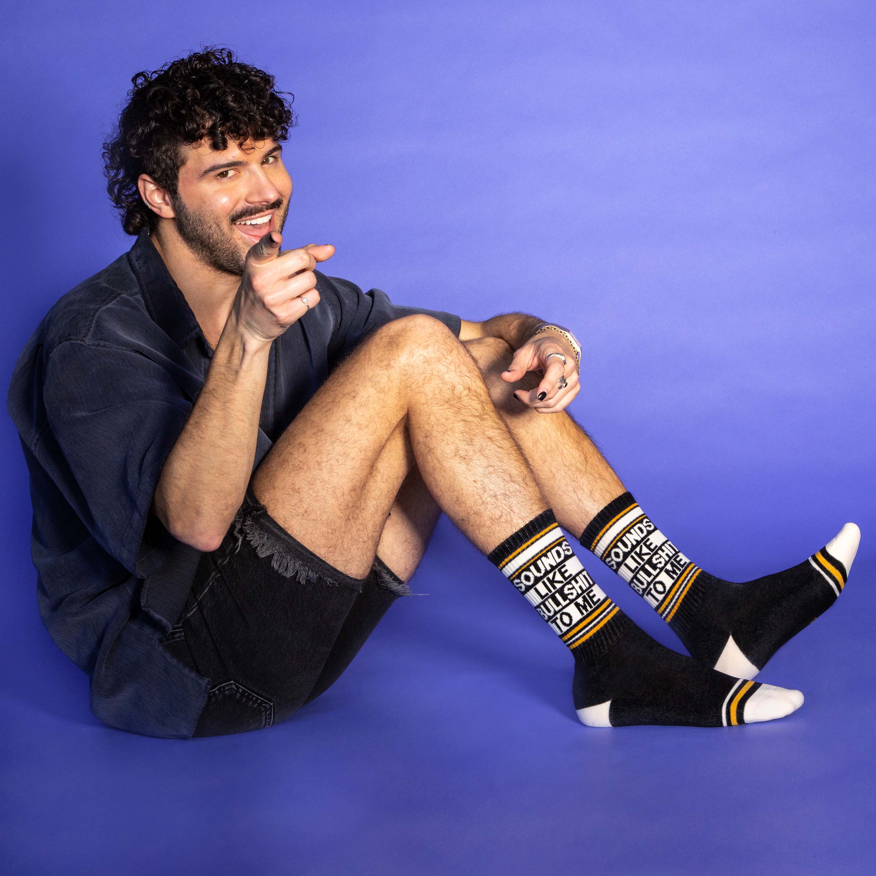 Gumball Poodle - Wholesale Socks - Unisex - Sounds Like Bullshit To Me Gym Crew Socks4